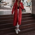 thumbnail image 2 of Vedolay Long Cardigans for Women Long Sleeve Button Down Coat Knitwear Coat 2023 Red,L, 2 of 5