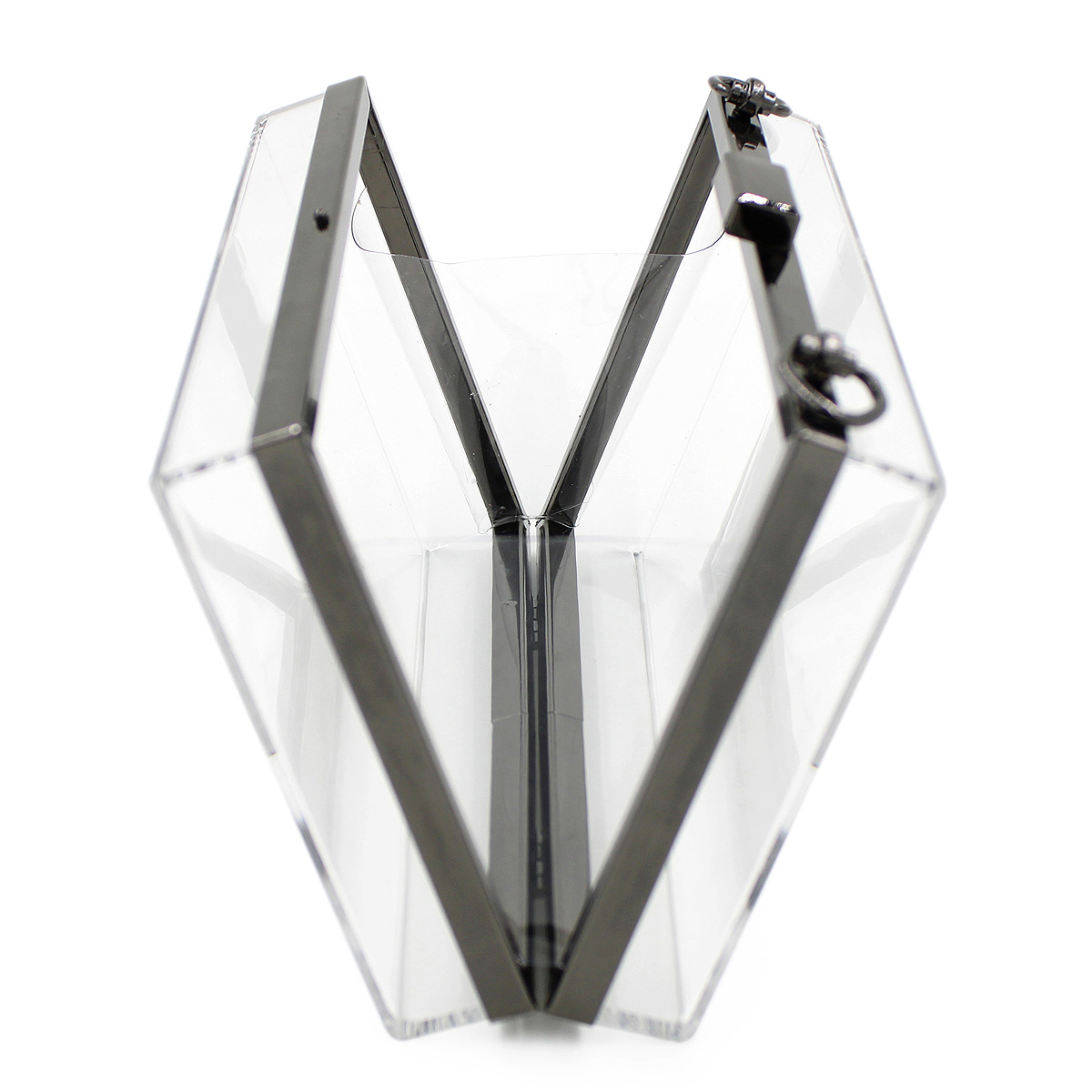 Premium Transparent Clear Acrylic Hard Box Clutch Bag Handbag 