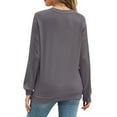 thumbnail image 5 of Fantaslook Fall Sweatshirts for Women Crewneck Long Sleeve Shirts Casual Tunic Tops Lightweight Pullover Sweatshirts, 5 of 8