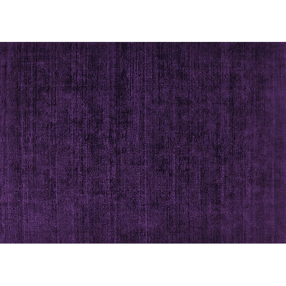 Ahgly Company Indoor Rectangle Solid Purple Modern Area Rugs, 5' x 8'