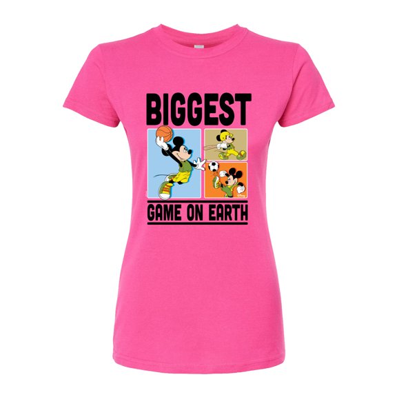 Disney - Biggest Game On Earth - Juniors Fitted Graphic T-Shirt