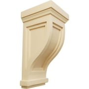Ekena Millwork 4 3/4"W x 5"D x 10"H Traditional Recessed Corbel, Maple