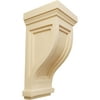 Ekena Millwork 4 3/4"W x 5"D x 10"H Traditional Recessed Corbel, Maple