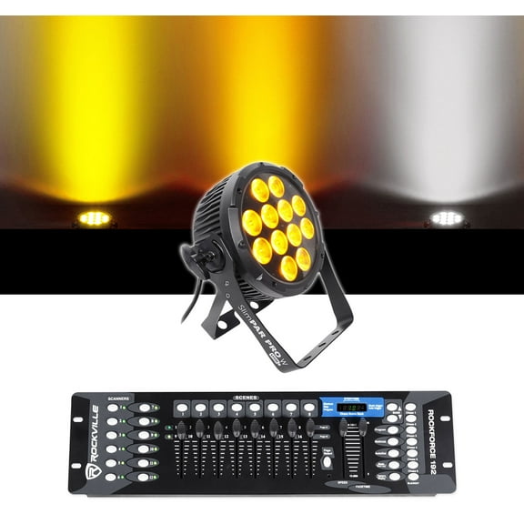 Chauvet DJ SlimPar Pro W USB D-Fi LED Par Can Wash light 192-Ch DMX Controller