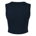 thumbnail image 2 of Bella + Canvas Womens Plain Micro-Rib Muscle Crop Top, 2 of 4
