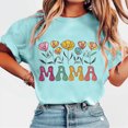 thumbnail image 3 of Tops de Manga Corta de Verano para las Mujeres Imprimir Blusa de Cuello Redondo, Moda Ligera de Poliéster Spandex, 3 of 4