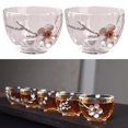 thumbnail image 4 of 2pcs Japanese-style Tea Cup Heat-resistant Drinking Cup Plum Flower, 4 of 5