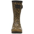 thumbnail image 2 of Joules Women's Molly Welly Tan Leopard Size 6 Mid Height Rain Boot (Multicoloured, 6), 2 of 7