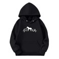 thumbnail image 3 of Wxolcjlv Toddler Boys Hoodies Fashion Horse Print Long Sleeve Hoodie Jacket With Pocket Casual Daily Wear Sports Sweatshirt Pullovers For Boys Girls，5-6 Years, 3 of 3