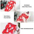 thumbnail image 3 of KAKOWELY 1 chaleco navideño para perro, ropa navideña para perro, ropa de poliéster para perro, chaleco para mascota., 3 of 4
