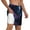 White, variant on Men's Space Galaxy Swim Trunks with Compression Liner Bathing Suit Swimwear