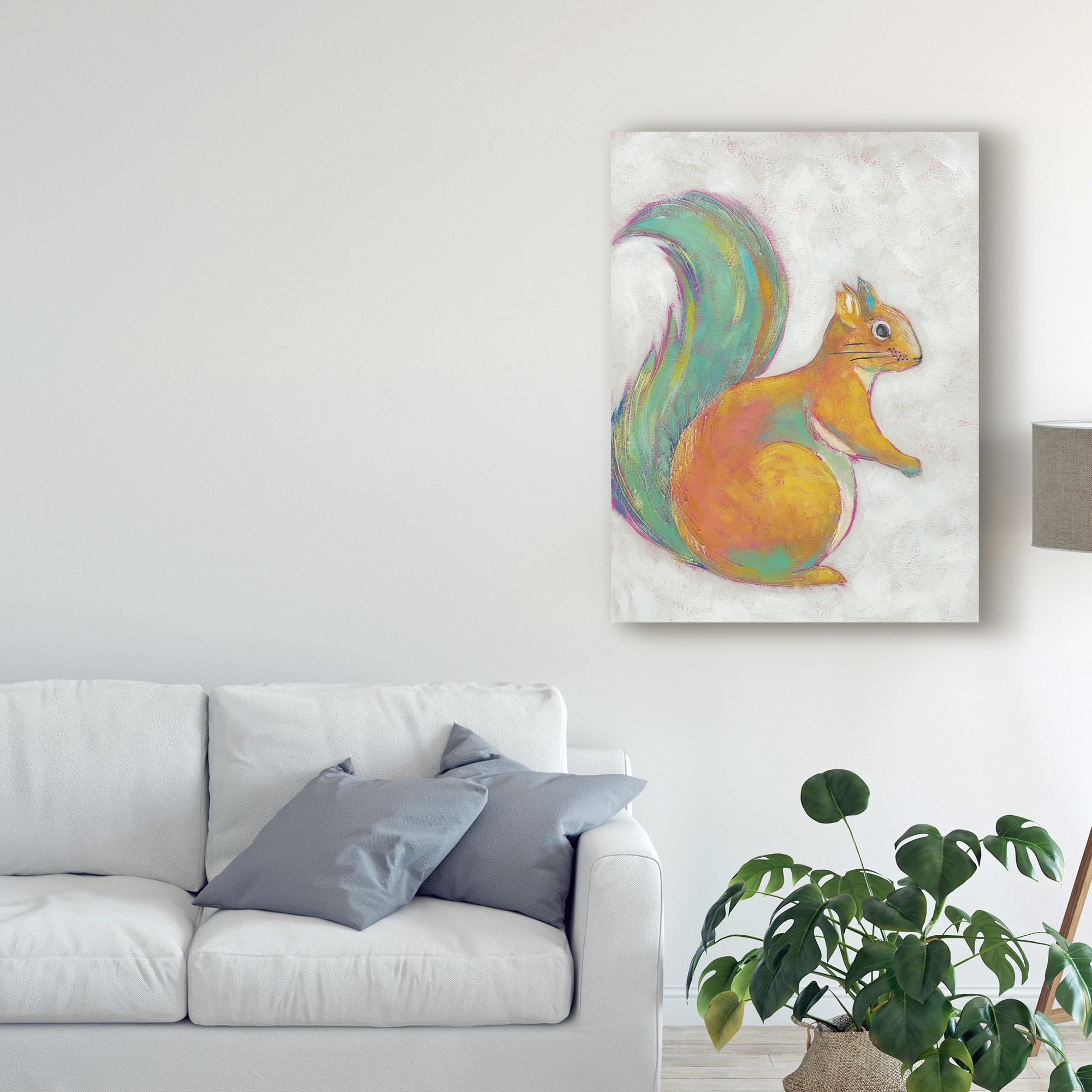 Trademark Fine Art 'Woodland Friends I' Canvas Art by Chariklia Zarris