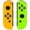 Orange & Green, variant on Wireless Split Gaming Controller, Bluetooth Gamepad with Motion & Vibration, Rechargeable Game Controller for Portable Gaming Device