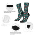thumbnail image 3 of Yiaed Amanita Mushroom Print Great elasticity Crew Socks Sports socks for Men and Women, 3 of 5