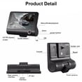 thumbnail image 2 of 3 Channel Dash Cam Front and Rear Inside, 1080p 170° Wide Angle Dashcam, Full HD Advanced Night Vision, Loop Recording, Intelligent Gravity Sensor, Motion Detection, Parking Mode, 2 of 7