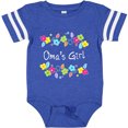 thumbnail image 3 of Inktastic Omas Girl Bright Flowers Girls Baby Bodysuit, 3 of 5
