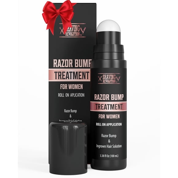 Viking Revolution Razor Bumps Treatment para mujeres - Suero para después del afeitado para mujeres - Tratamiento para el cabello encarnado con tapón de protuberancias para el área del bikini con ácid