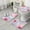 Gilded Floral Watercolor, variant on Colorful Rainbow Tie Dye Spiral Pattern Bathroom Rugs Sets 3 Piece,Toilet Cover Set,Absorbent Non Slip Bathroom Mats Sets with U-Shaped Contour Rug Toilet Rug Set