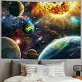 thumbnail image 2 of PRATYUS Space Planet Tapestry Galaxy Universe Planets Tapestry Solar System Tapestry Wall Hanging Tapestries for Bedroom Living Room Apartment Dorm Decorations  Painting, 2 of 6