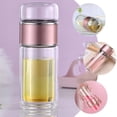 thumbnail image 2 of MasteelfCA Glass Tea Infuser Leak-proof Glass Tea Water Separation Bottle for Loose Leaf 280ML, 2 of 7