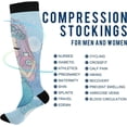thumbnail image 4 of GZHJMY Mermaid Compression Socks, Women Men Long Stocking (20-30mmHg), Travel Knee High Stockings for Athletic Sports,Running,Cycling,Nursing, 4 of 7