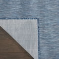thumbnail image 4 of Nourison Positano Solid Indoor Outdoor Rug Navy Blue 2' x 6', 4 of 11