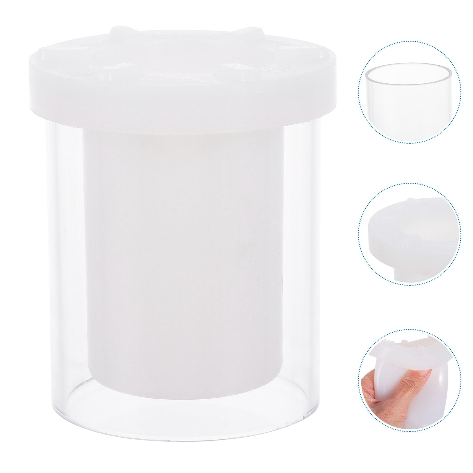 KAKOWELY Candle Mold Plastic for Candles Home Decoration 2Set 3.54x3.54x3.54In