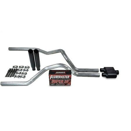 For Chevy GMC 1500 Truck 07-14 2.5" Dual Exhaust Kits Flowmaster Super 10 B C T