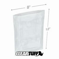 International Plastics PB40812 8 x 12 in. Clear Poly Bags, 0.004 Gauge - Case of 1000