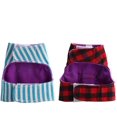 thumbnail image 5 of Pet Small Animal Bunny Hamsters Harness Chest Strap Red Grid + Blue Stripes 2 Pieces(XS), 5 of 5