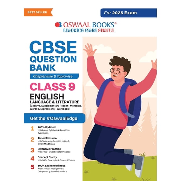 Oswaal CBSE Question Bank Class 9 English Language & Literature, Chapterwise and Topicwise Solved Papers For 2025 Exams, (Paperback)