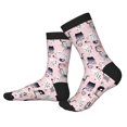 thumbnail image 2 of Pofeuu Cat Print Crew Socks, Adult Running Hiking Socks for Youth and Adult, 2 of 7