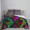thumbnail image 6 of XMXT Throw Blanket, Multicolor Skull Print Machine Washable Blankets for Sofa, 40 x 30 inches, 6 of 9