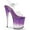 Clear PVC/Purple/Clear, variant on Women's Pleaser Stardust 808T Ankle-Strap Sandal