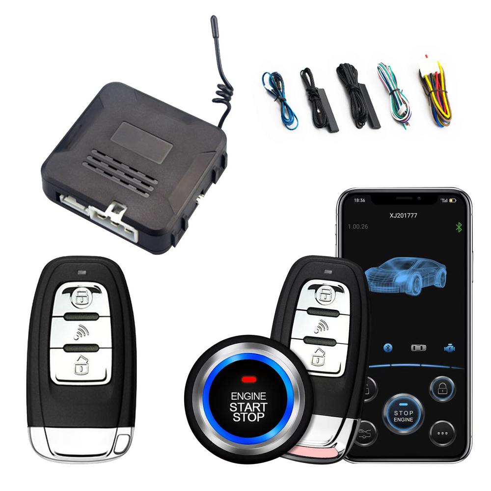 Leking Passive Keyless Push Start System Push to Start Kit with Remote