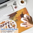 thumbnail image 4 of Thanksgiving Day Large Gaming Mouse Pad Extended Fall Pumpkin Sunflower Desk Mouse Pad with Stitched Edges, Washable, Non-Slip Base Water Resist Keyboard Pad for Gamer, Office & Home, 31.5 X 11.8 in, 4 of 7