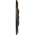 thumbnail image 4 of Ekena Millwork 27 7/8"OD x 3 7/8"ID x 2 1/2"P Tomango Egg & Dart Ceiling Medallion (Fits Canopies up to 6 3/4"), Hand-Painted Stone Hearth Crackle, 4 of 6
