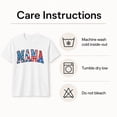thumbnail image 6 of Patriotic MAMA Stars and Stripes Graphic T-Shirt, Unisex Classic Fit, Cotton or Cotton-Poly by Color, 180 GSM, 6 of 6