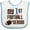 White and Blue, variant on Inktastic My First Football Season Boys or Girls Baby Bib