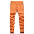 thumbnail image 4 of Mercatoo Boy's Skinny Fit Ripped 𝐃estroyed Distressed Fashion Denim Jeans Pants Pure Cotton Patchwork Pants Kids Comfort Waist Joggers, 4 of 5
