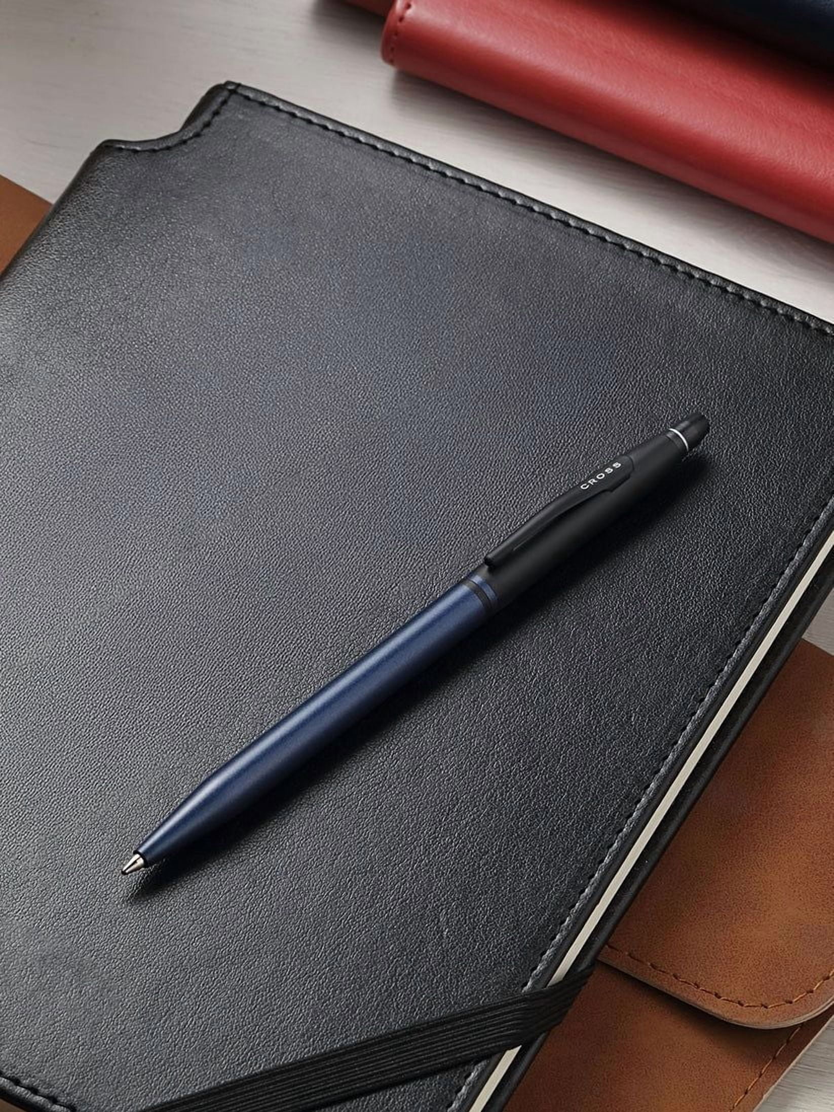 Cross Click™ Tuxedo Satin Metallic Blue with Black Appointments Ballpoint Pen