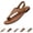 04# Brown, variant on Women's Toe Post Thong Sandals Open Toe Ankle Strap Dressy Flat Sandals,Silver,36