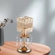 thumbnail image 3 of Candelabro de cristal decorativo para centro de mesa, candelabro para salón 26 cm alto, 3 of 8