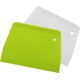 thumbnail image 1 of Nvzi Espátulas para masa y raspador de banco, herramienta de cocina multiusos con orificio para colgar cualquier tazón mezclador, juego de 2 piezas, blanco, verde, plástico duro, 1 of 4