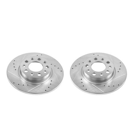 Power Stop AR83097XPR Evolution Drilled & Slotted Rotors -Front Fits 2018 Jeep Compass