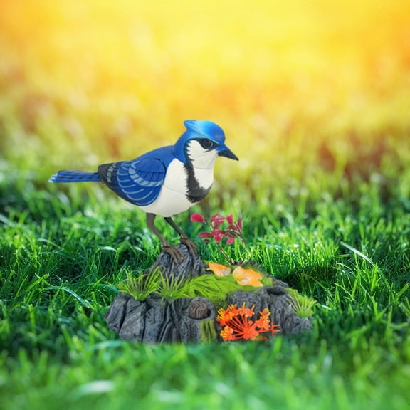 Voice Activated Parrot Toy with Realistic Talking and Moving Features Sound Sensor Interactive Bird for Kids Pet Lovers Includes Pen Holder Function