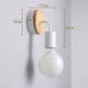 thumbnail image 5 of Dinheiro Juego de 2 Apliques Interiores Apliques de Pared en Metal y Madera Iluminación de Pared para Dormitorio, Baño, E27 Blanco, 5 of 5