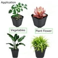 thumbnail image 2 of LABLT 100 Qty 4" Square Durable Lightweight Flexible Nursery Gage Dura Pots Plants, 2 of 6