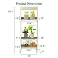 thumbnail image 2 of 4 Tier Grow Light Garden, Plant Stand with Grow Light for Indoor Plants, Plant Shelf Rack with Wheels for Seed Starting, Indoor Plants Display, 2 of 6