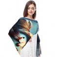 thumbnail image 4 of Christmas Snowman Retro Chic Chiffon Silk Scarf for Women - Lightweight and Breathable - Elegant 180x73cm Wrap for Any Occasion, 4 of 6